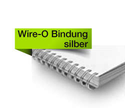 Wire-O Bindung silber