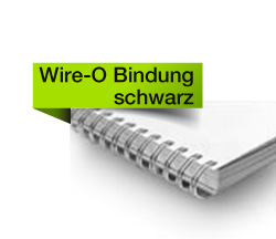 Wire-O Bindung schwarz