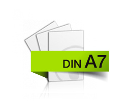 DIN A7<br><font size=1>10,5 cm x 7,4 cm